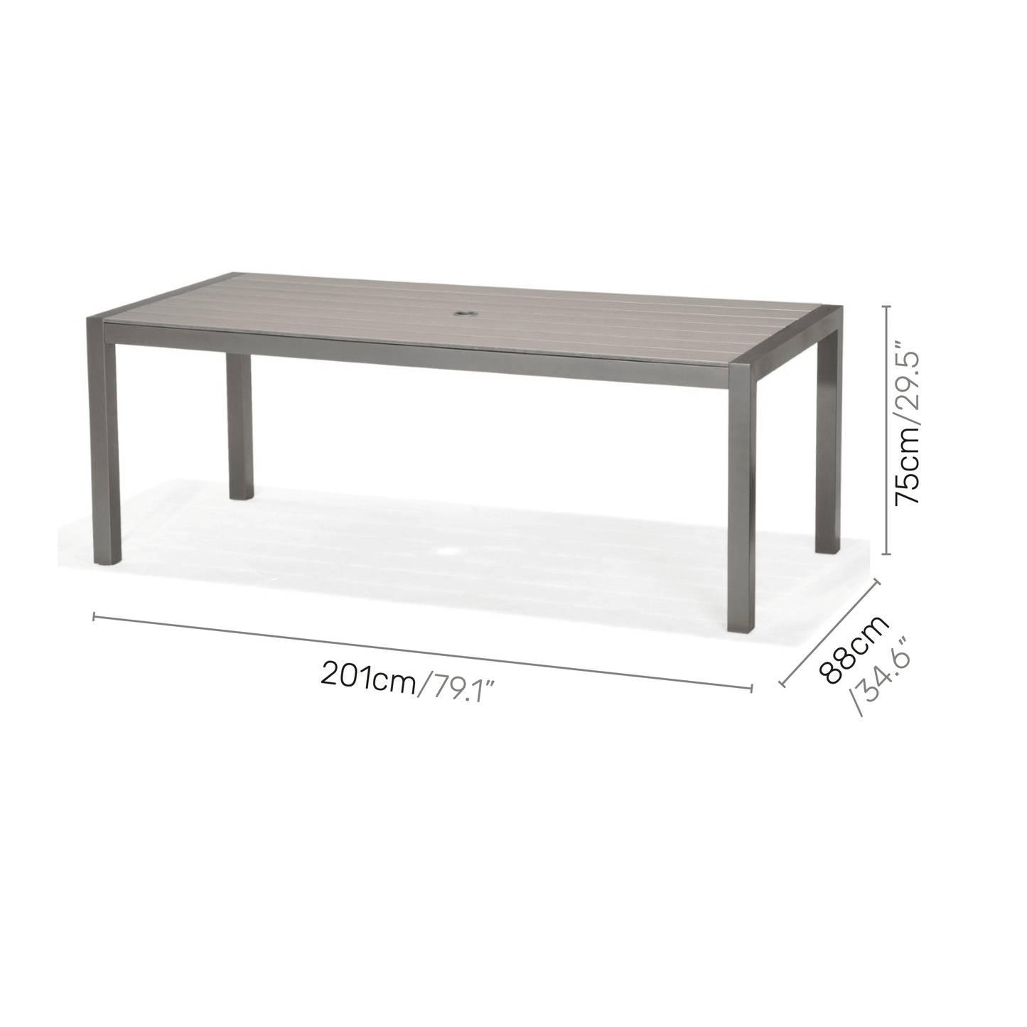 Solana Dining Set (8 Reclining Chair)