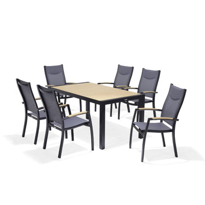 Panama Dining Set (6 Stacking Chair)