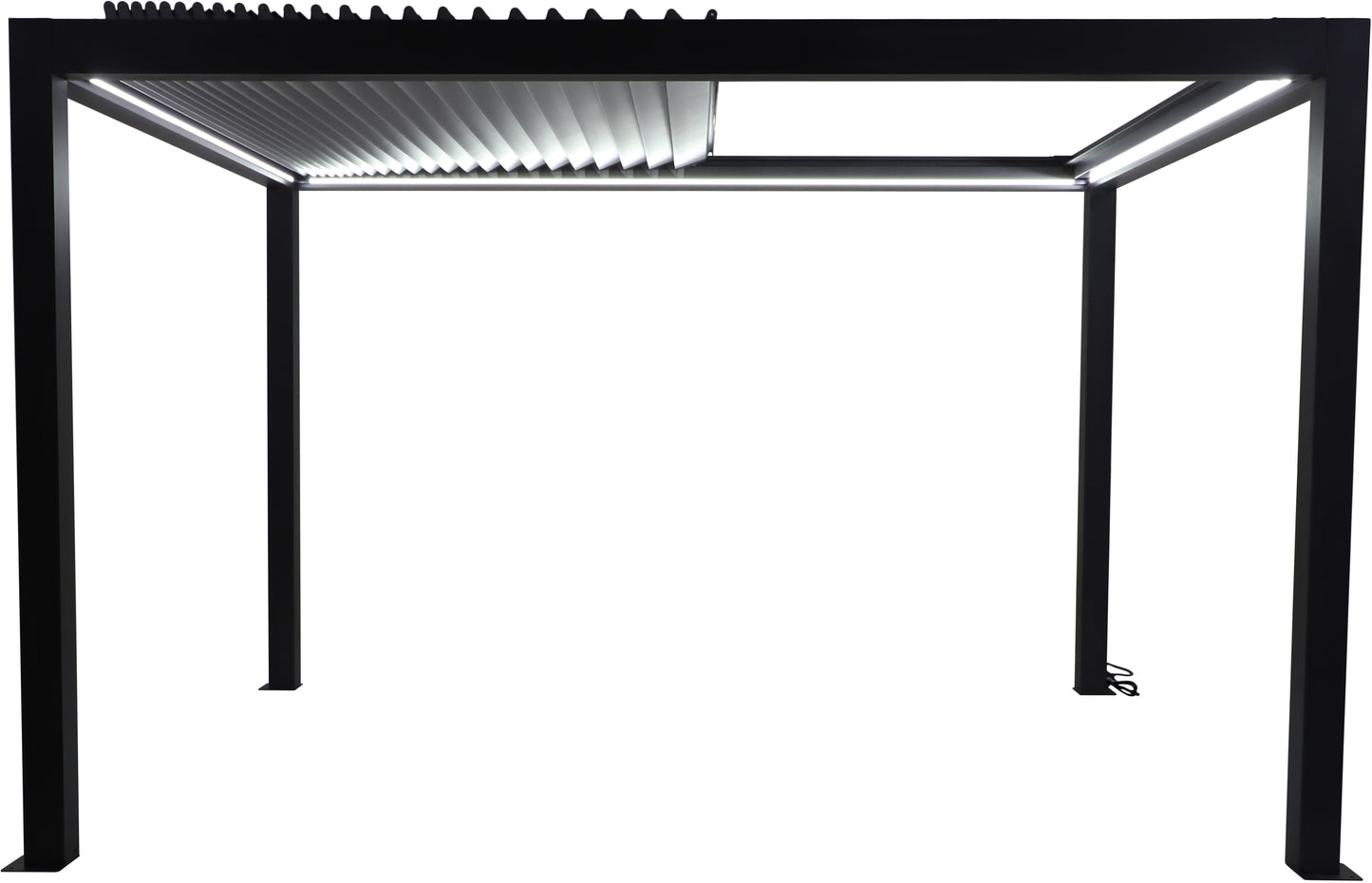Abierto Full-Electric Pergola 3 × 4 m – Includes LED Lighting, Electric Blinds, Delivery & Installation