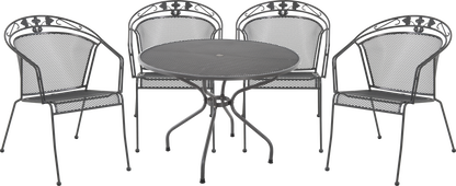 Elegance Round 4 Seat Dining Set - With Cushions