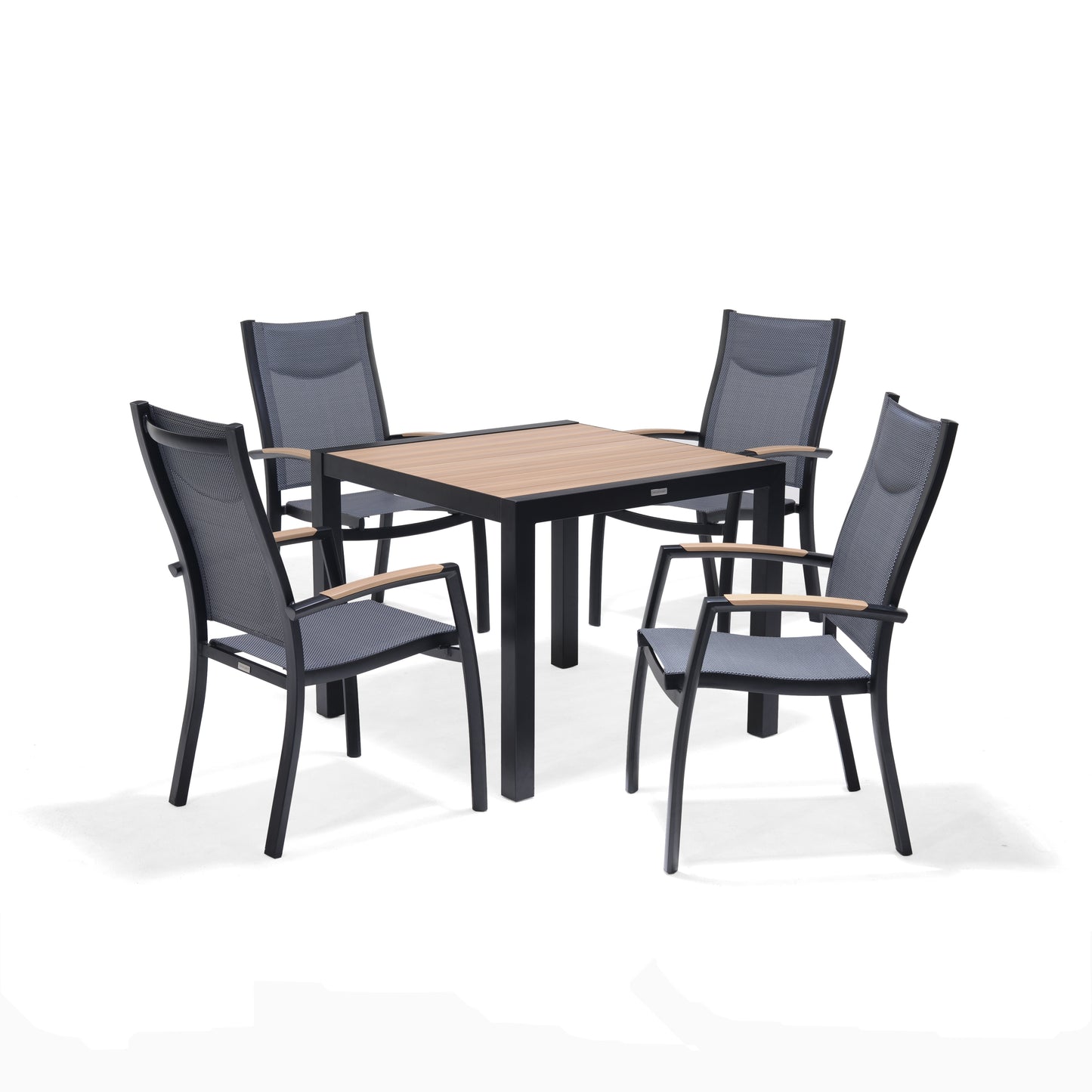 Panama Dining Set (4 Stacking Chair)