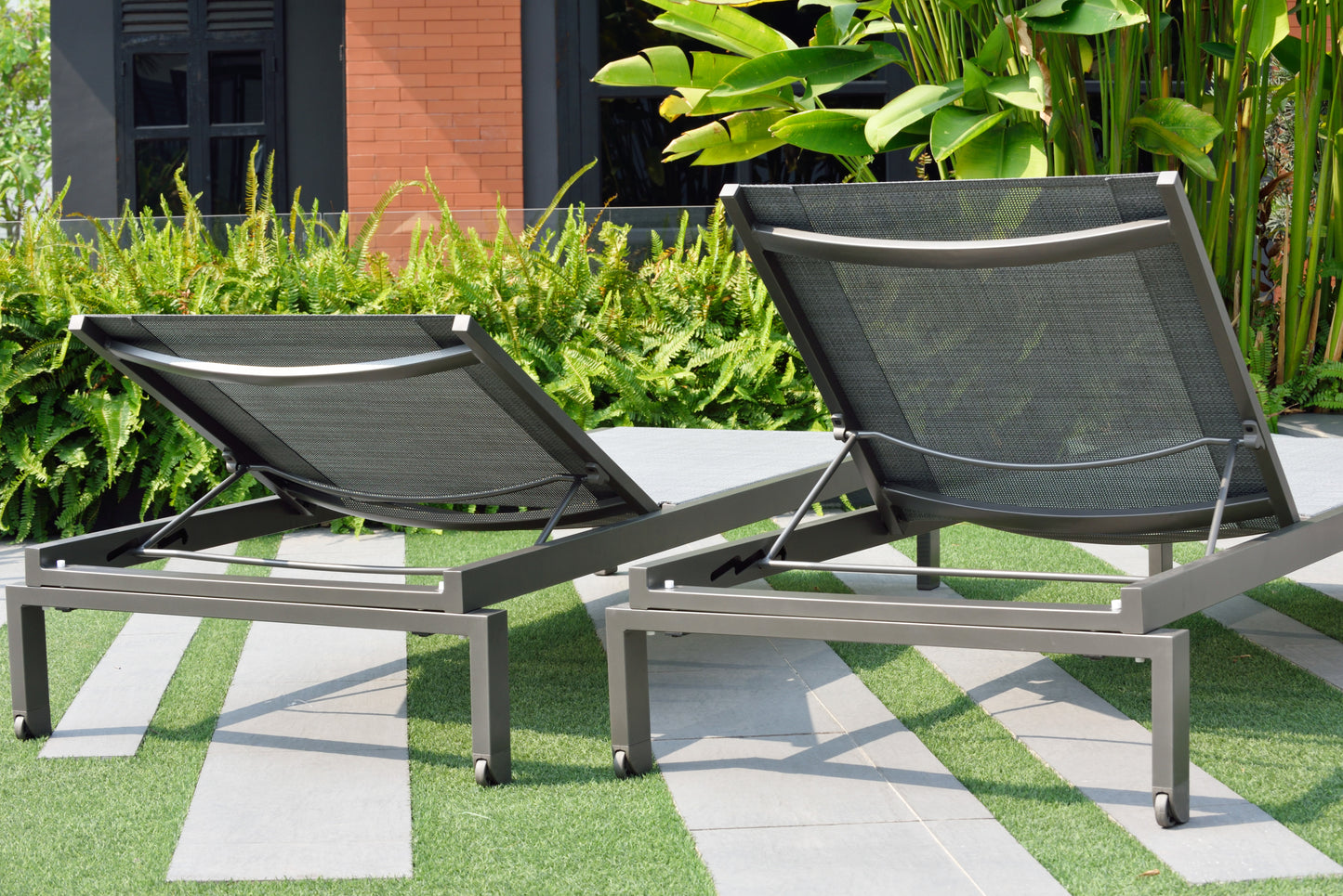 Solana Lounger Set (2 Stacking Loungers)