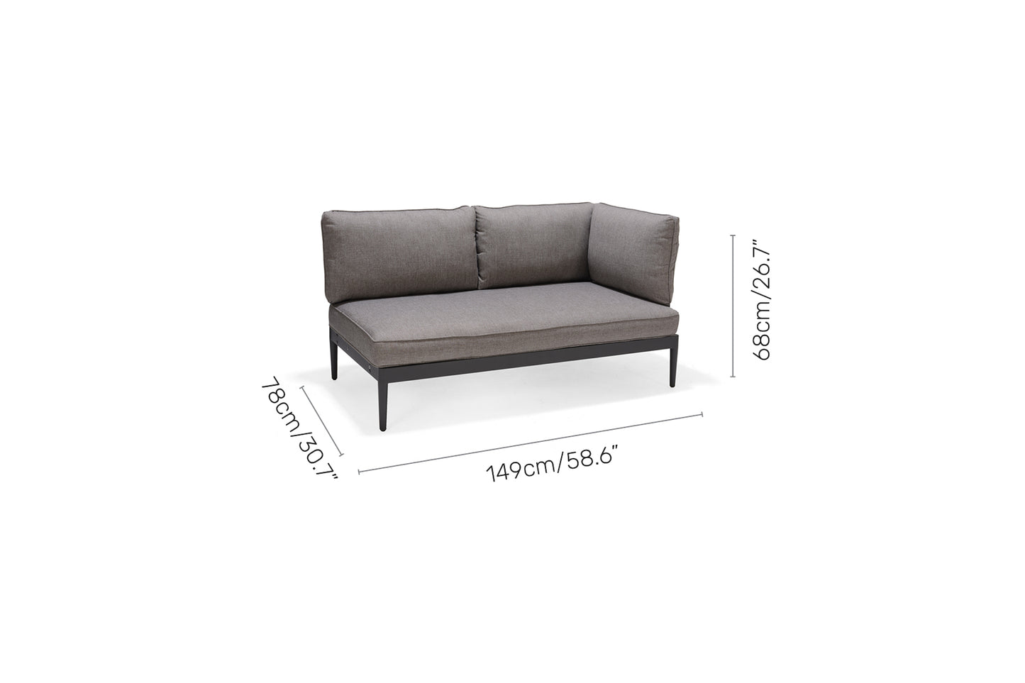 Topaz XL Corner Daybed Set