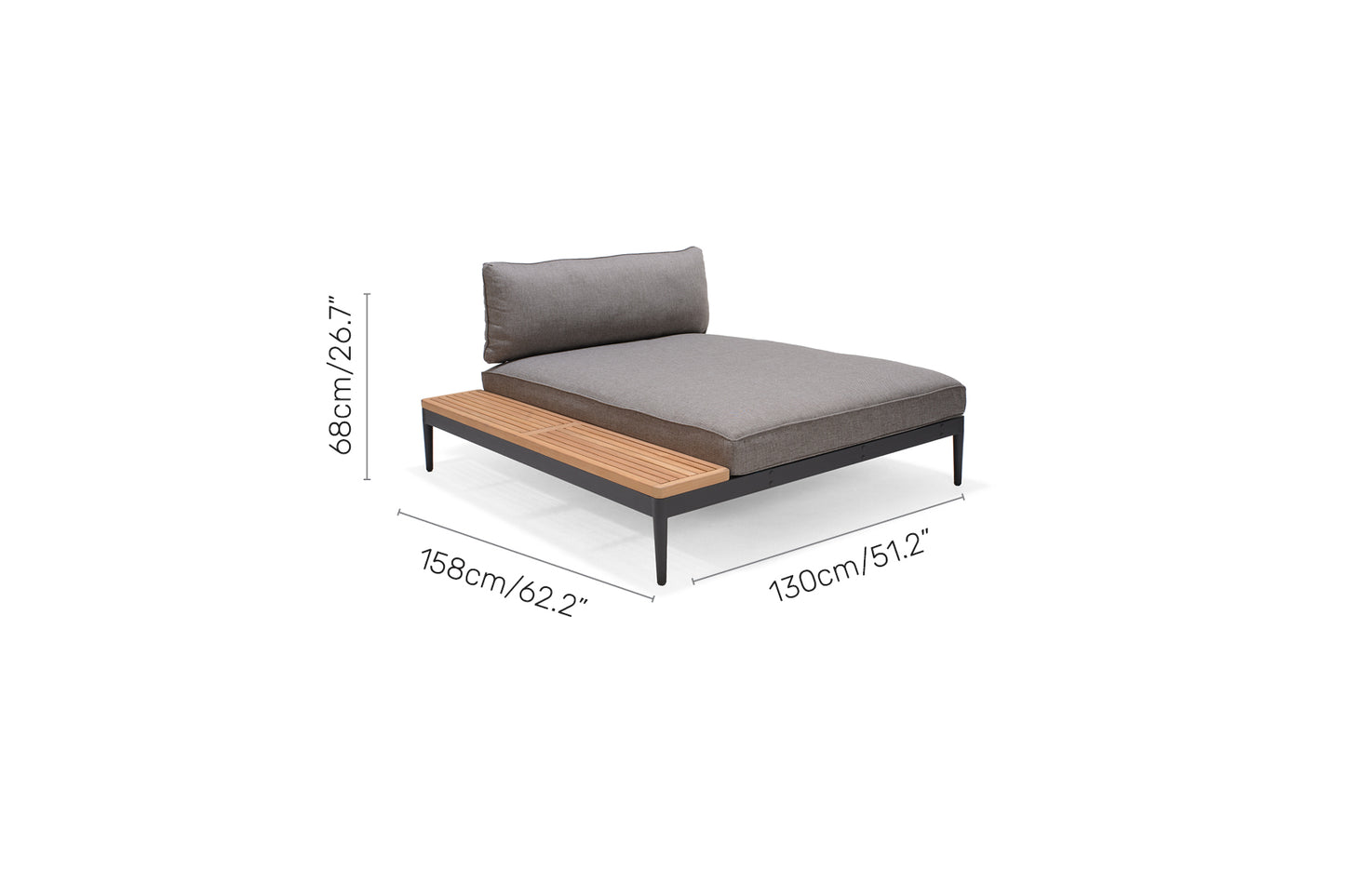 Topaz XL Corner Daybed Set