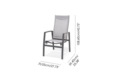 Urbanite Deluxe Dark Stacking Bistro Set (2 Stacking Chair)